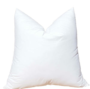 FEATHER DOWN PILLOW INSERT (22x22 PILLOW INSERT FITS PERFECTLY IN 20x20 PILLOW COVER)